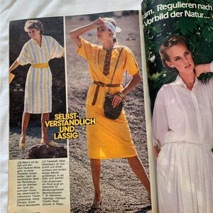Burda Magazine June 1983 German Language Sewing Vintage Patterns